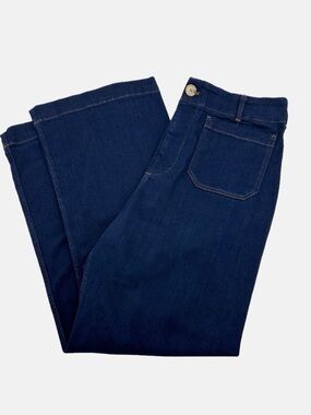 Maeve by Anthropologie Colette Wide Leg Jeans – Size 34T – Dark Wash